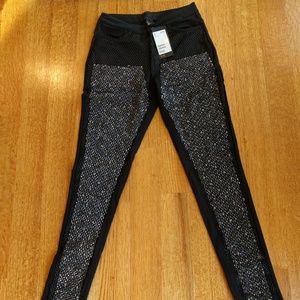 NWT H&M Metallic studded ankle pants